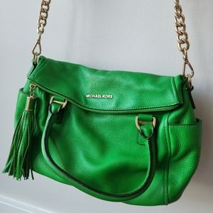 Michael Kors Green bedford crossbody bag